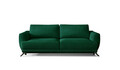 Canapea extensibila 3 locuri ELTAP, Meg09, Megis, 242x95x90 cm, lemn/poliester, verde