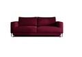 Canapea extensibila 4 locuri ELTAP, SO-DAL-25VE, Dalia, 248x84x95 cm, lemn/poliester, rosu