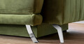 Canapea extensibila 4 locuri ELTAP, SO-ELI-33LO, Elise, 250x95x90 cm, lemn/poliester, verde olive