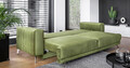 Canapea extensibila 4 locuri ELTAP, SO-ELI-33LO, Elise, 250x95x90 cm, lemn/poliester, verde olive