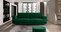 Canapea extensibila 4 locuri ELTAP, SO-ELI-35LU, Elise, 250x95x90 cm, lemn/poliester, verde inchis
