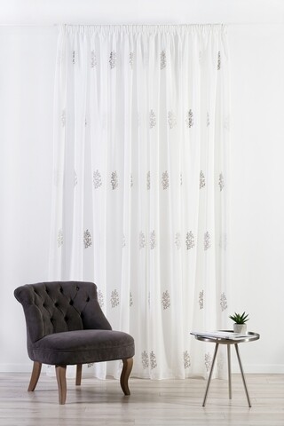 Mendola Belső függöny, Aredo, 300x245 cm, poliészter, szürke