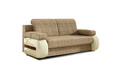 Canapea extensibila 3 locuri ELTAP, Laura, 202x79x84 cm, lemn/poliester, bej inchis/bej deschis