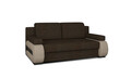Canapea extensibila 3 locuri ELTAP, Laura, 202x79x84 cm, lemn/poliester, maro inchis/bej
