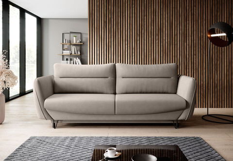 Canapea extensibila 4 locuri ELTAP, SO-SIL-07PO, Silva, 236x95x90 cm, lemn/poliester, bej