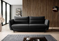 Canapea extensibila 4 locuri ELTAP, SO-SIL-10FL, Silva, 236x95x90 cm, lemn/poliester, negru