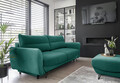Canapea extensibila 4 locuri ELTAP, SO-SIL-38VE, Silva, 236x95x90 cm, lemn/poliester, verde deschis