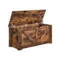 Bancheta cu spatiu depozitare, Vasagle, 100x40x46 cm, PAL, maro rustic