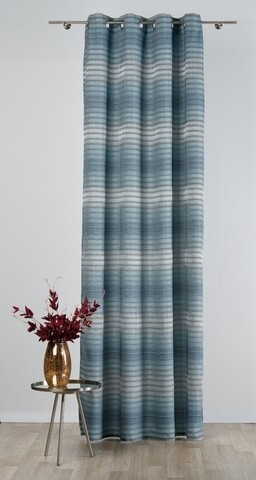 Mendola belső függöny, Brazília, 140x260 cm, poliészter, kék / szürke