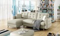 Coltar extensibil reversibil 3 locuri ELTAP, AsgL-05, Asgard, 248x162x93 cm, lemn/poliester, bej deschis