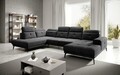 Coltar stanga 6 locuri ELTAP, LT-10MAR, Bretan, 350x205x107 cm, lemn/poliester, negru