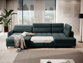 Coltar extensibil stanga 4 locuri ELTAP, LT-38MAN, Berrto, 306x165x100 cm, lemn/poliester, verde inchis