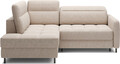 Coltar extensibil stanga 3 locuri ELTAP, LT-18RAQ, Barea, 208x160x100 cm, lemn/poliester, bej