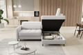 Coltar extensibil dreapta 3 locuri ELTAP, RT-01ROY, Barea, 208x160x100 cm, lemn/poliester, alb