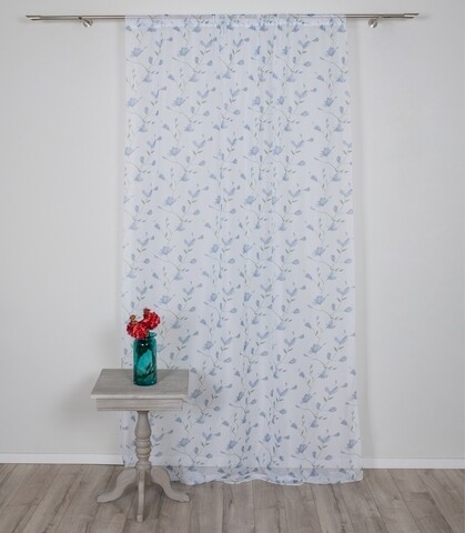 Perdea Imagine, Gabrielle, 140x245 cm, poliester, albastru