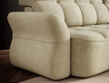 Coltar extensibil dreapta 3 locuri ELTAP, Beneth, 301x185x115 cm, lemn/poliester, bej deschis