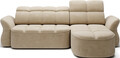 Coltar extensibil dreapta 3 locuri ELTAP, Beneth, 301x185x115 cm, lemn/poliester, bej inchis