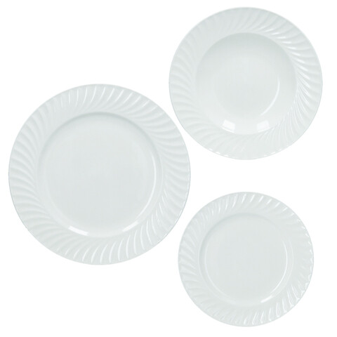 Serviciu de masa 18 piese, Canete, Brandani, portelan New Bone China