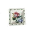 Platou servire, Flora, Brandani, 18.5x18.5x4.5 cm, portelan