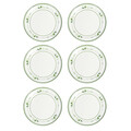 Set 6 farfurii mici pentru servire, Flora, Brandani, D15.5 cm, portelan New Bone China