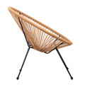 Scaun pentru gradina Acapulco Fiesta, Homla, 71x71x80 cm, metal/plastic, natur