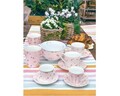 Set 2 cani, Polline Pink, Brandani, D8.5x10 cm, 320 ml, portelan New Bone China