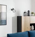 Aplica de perete ELTAP, Bendinni, 19x30x26 cm, 1xE27, 15W, otel, negru