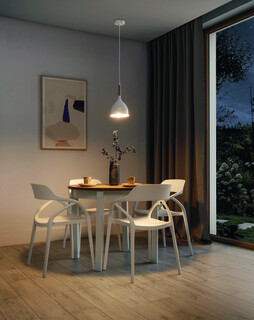 17x110 cm, Alb/Natur