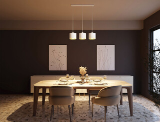 75x18x105 cm, Alb/Auriu