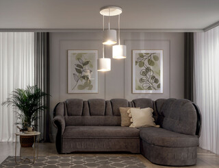 45x105 cm, Alb/Auriu