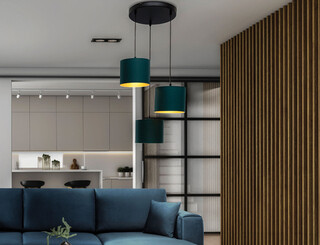 45x105 cm, Verde/Auriu