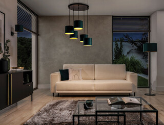 58x115 cm, Verde/Auriu