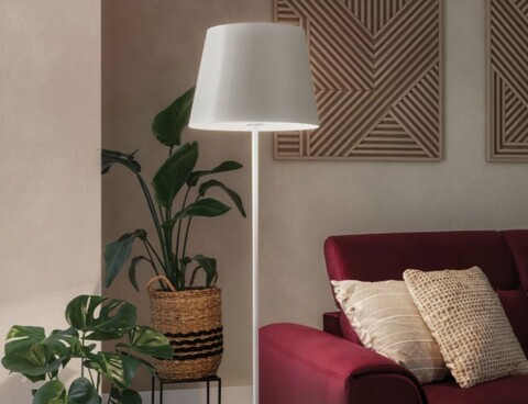 Lampadar ELTAP, Vespillo, 38x154 cm, 1xE27, 15W, otel/PVC, alb