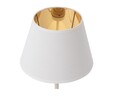 Lampa de masa ELTAP, Vespillo, 20x33 cm, 1xE27, 15W, otel/PVC, alb/auriu