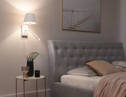 Aplica de perete ELTAP, Vespillo, 26x18x38 cm, 1xE27, 1xG9, 15W/8W, otel/PVC, alb