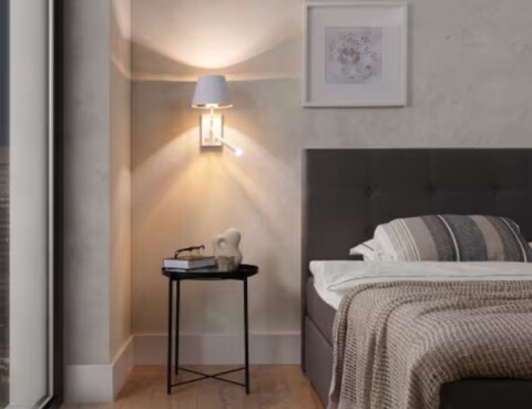 Aplica de perete ELTAP, Vespillo, 26x18x38 cm, 1xE27, 1xG9, 15W/8W, otel/PVC, alb/auriu