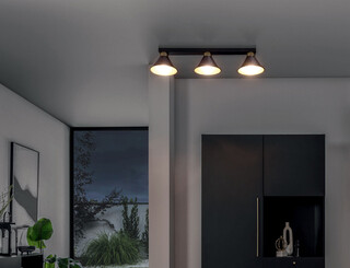 70x17x14 cm, Negru/Auriu