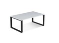 Masuta de cafea ELTAP, Fresco, 90x60x42 cm, otel/PAL, negru/alb