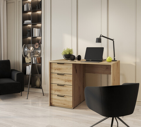 Birou ELTAP, Barold, 140x60x75 cm, PAL, stejar