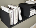 Raft de perete ELTAP, Vellia, 80x25x20 cm, PAL/PVC, negru