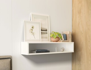 80x15x15 cm, Alb