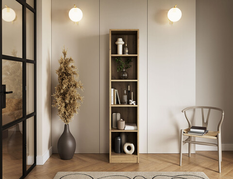 Raft de perete ELTAP, Craft, 40x40x180 cm, PAL/PVC, stejar