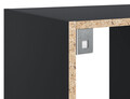 Raft de perete ELTAP, Jugis, 80x40x80 cm, PAL/PVC, negru