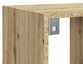 Raft de perete ELTAP, Jugis, 80x40x80 cm, PAL/PVC, stejar
