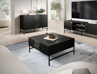 82x82x40 cm, Negru