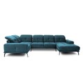 Coltar dreapta 6 locuri ELTAP, RT-04NU, Neviro, 350x201x77 cm, lemn/poliester, gri