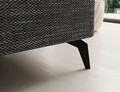 Coltar extensibil stanga 4 locuri ELTAP, Sol-01, Solange, 292x196x84 cm, lemn/poliester, gri