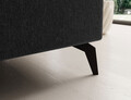 Coltar extensibil stanga 4 locuri ELTAP, Sol-03, Solange, 292x196x84 cm, lemn/poliester, negru