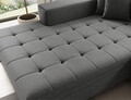 Coltar extensibil stanga 4 locuri ELTAP, Sol-04, Solange, 292x196x84 cm, lemn/poliester, gri