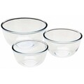 3 boluri, Pyrex, 0,5 L / 1 L / 2 L, set de sticlă termorezistentă